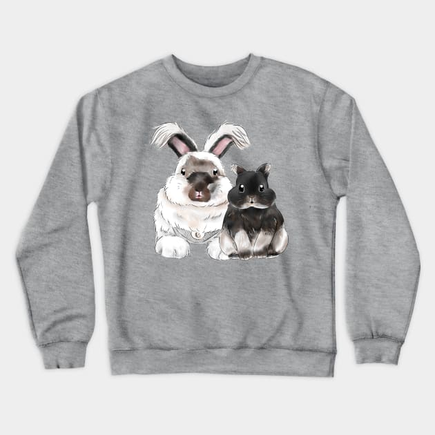 BB Rabbit Watercolor Crewneck Sweatshirt by GambarGrace